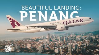 Beautiful Landing in Penang Malaysia 4K [upl. by Ginder]