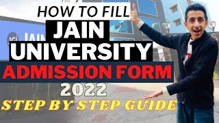 How to Fill Jain University Admission Form 2022  Step by Step Process to avoid Mistakes  CMS Jain [upl. by Lletniuq]