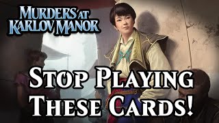 Stop Playing These AWFUL Karlov Manor Cards in Draft [upl. by Yram411]