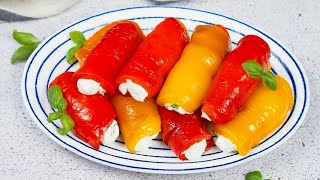 Roasted Red Pepper Wrapped Cheese Rolls [upl. by Eilrahc99]