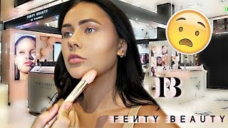 GETTING MY MAKEUP DONE AT A FENTY BEAUTY COUNTER  ItsSabrina [upl. by Manoff]