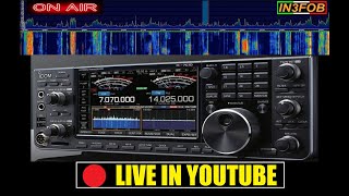 LIVE QSO IN HF BAND ICOM IC7610  HDSDR 101124 2100 [upl. by Drofla]