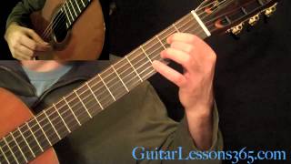 Recuerdos de la Alhambra Guitar Lesson Pt2  Francisco Tarrega  A Major Section [upl. by Nwadal16]