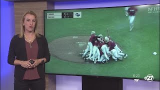 Lowndes celebrates after defeating Parkview to win 2023 GHSA 7A baseball state championship [upl. by Melantha]