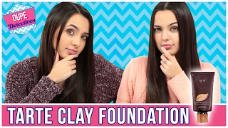 BEST Tarte Amazonian Clay Foundation DUPE Dupe Detectives w the Merrell Twins [upl. by Kcirrek16]