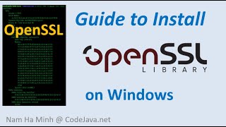 An Easy Guide to Install OpenSSL on Windows [upl. by Adnohs]