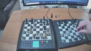 Saitek Master Chess Computer vs Millennium Genius Pro [upl. by Malloch803]