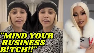 Cardi B Claps Nicki Minaj Live On Instagram For Claiming She Wore The Same Coat 😡 [upl. by Alexandrina661]