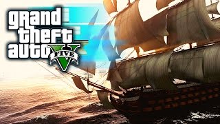 GTA 5 MODS  Ein Piratenschiff vor Los Santos [upl. by Burroughs268]