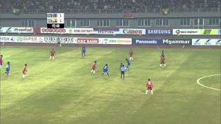 27th SEA GAMES MYANMAR 2013  Football W Myanmar v Thailand 181213 [upl. by Ylhsa533]