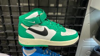 Nike Air Force 1 Mid ‘07 LV8 “Split  Stadium Green”  Style Code DZ2554100 [upl. by Simmonds260]