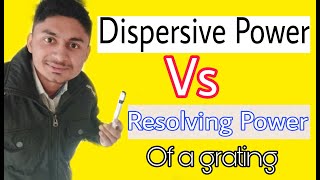 Differentiate between dispersive and resolving power of grating [upl. by Ayikal522]