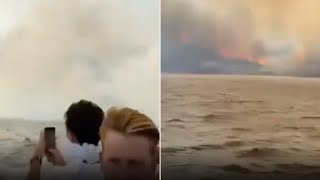 Incendi nel trapanese brucia la Tonnara di Scopello il video [upl. by Lobiv632]