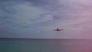 KLM Boeing B747400 Landing at St Maarten SXM [upl. by Agan]