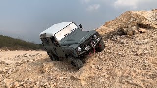 RC  Defender D90 Kahn110 scale Offroad Trail 4 [upl. by Livvy87]