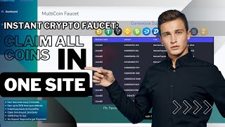 Instant Crypto Faucet Claim All Coins in One SiteEarn BTC DOGE SOL amp More faucetpay btc trx [upl. by Riddle]