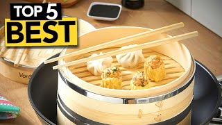 TOP 5 Best Bamboo Steamer Baskets to Buy today [upl. by Atnoed]