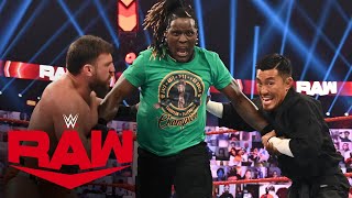 RTruth vs Drew Gulak vs Akira Tozawa – 247 Championship Match Raw Sept 28 2020 [upl. by Enaywd207]