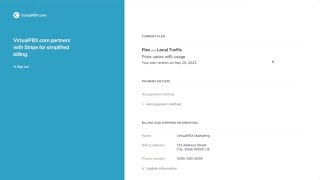 Update Billing Address in VirtualPBX Dashboard [upl. by Reamonn626]