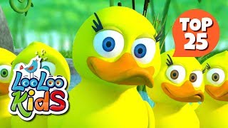 Five Little Ducks  S1EP65 Fun and Play MIX  LooLoo Kids Songs for Kids [upl. by Huppert]