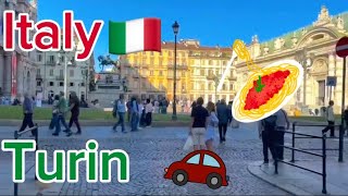 🇮🇹Walking around Turin ASMR Nice bright city in the North of Italy [upl. by Alicea267]