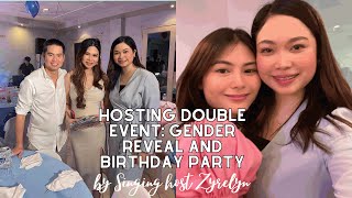 Hosting Double Celebration Gender Reveal and Birthday Event  Singing Host Zyrelyn [upl. by Ettevroc]