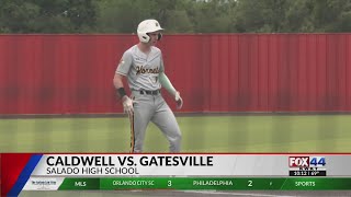 Gatesville dominates doubleheader to take Area championship [upl. by Ahsaenat]