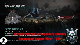 Halo Wars 2  Terminus Firefight as Commander Jerome on Legendary Difficulty Wave 1100 [upl. by Nylram]