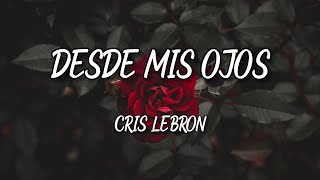 Chris Lebron  Desde mis ojos Letra  Lyrics [upl. by Ivar]