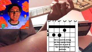 Cuco Hydrocodone Guitar Tutorial [upl. by Thomsen]