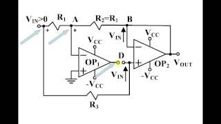 opamp absolute value amplifier tutorial [upl. by Joktan]