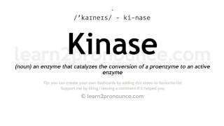 Pronunciation of Kinase  Definition of Kinase [upl. by Amlev458]