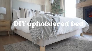 DIY Upholstered Bed Under 300 [upl. by Renato757]