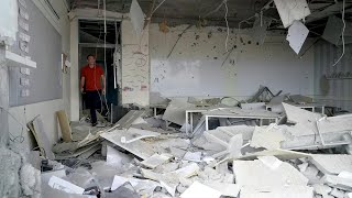 Damage at school in southern Israel the day after Iran missile attack  AFP [upl. by Nairb]