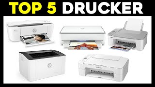 Die besten Drucker unter 100€ ➡️ Welchen Drucker kaufen ❓ TOP 5 [upl. by Eedrahc]