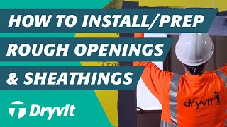 How to Install Rough OpeningSheathing Joint Prep [upl. by Arrim4]