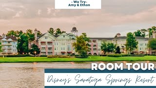 We Try Disneys Saratoga Springs Resort 2 Bedroom Villa Tour Your Home Away from Home at WDW [upl. by Norrie]