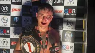 BKB22  NATHAN DECASTRO  POST FIGHT INTERVIEW [upl. by Gorges]