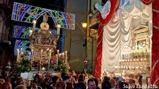 PALERMO  PROCESSIONE DELLURNA DI SANTA ROSALIA 4K  400° FESTINO DI SANTA ROSALIA 22° PARTE [upl. by Kalle442]