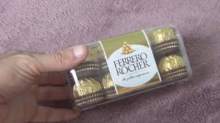 Ferrero Rocher 16 Piece Share Box 200 g Unboxing and Test [upl. by Balfore]