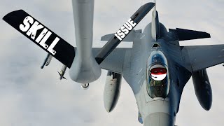 Air to Air refueling in F16  A Skill Issue [upl. by Ellyn]