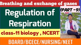 Regulation of respiration  Breathing and exchange of gas  class 11 NCERT  NEETBCECE NURSING [upl. by Burtis899]