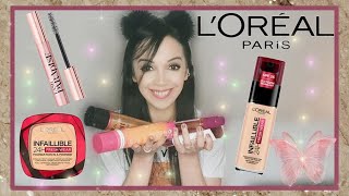 HAUL MAKEUP LOREAL  Je teste ENFIN le Fond de teint Infaillible 24h  Mascara Lash paradise et [upl. by Largent]