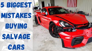 5 Biggest Mistakes and Scams When Buying Salvage Cars from Copart and IAA Insurance Salvage Auctions [upl. by Kathleen]