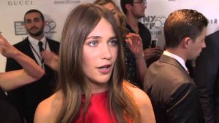 Gone Girl Lola Kirke quotGretaquot New York Movie Premiere Interview  ScreenSlam [upl. by Questa]