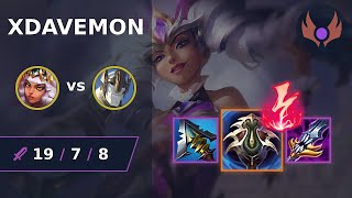 xDavemon  Qiyana MID vs Galio  NA MASTER  LOL Season 2024 [upl. by Anitserp]