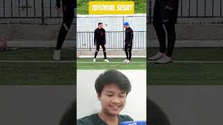 Tutorial menyesatkan🤣 videoviral funny sepakbolalucu lucu videolucu reactionkocak comedy [upl. by Eissahc72]