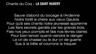 Chants du Coq  LA SAINT HUBERT [upl. by Buyer768]