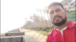 versova beach ⛱️ rocks ghumne ka jagah Ibrahim Baba youtuber ☔ [upl. by Ahsin]