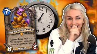 NOZDORMU BATTLE is so INSANE vs Alliestrasza Forged in the Barrens  Hearthstone Update [upl. by Lankton]